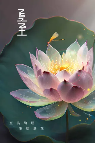 夏至节气传统活动海报