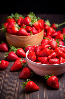 新鲜草莓水果摄影图 新鲜草莓水果摄影图