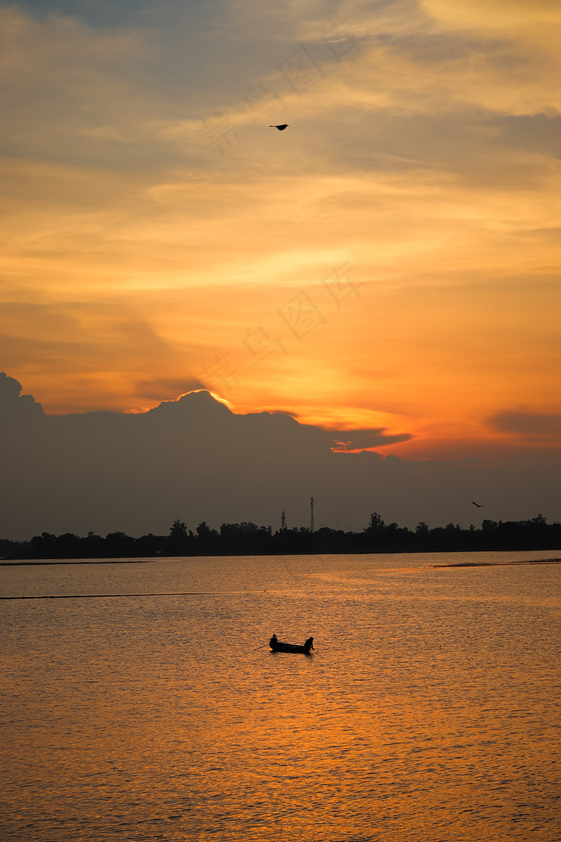 夕阳晚霞图片