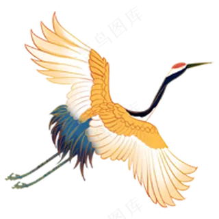 国风仙鹤png免扣素材3