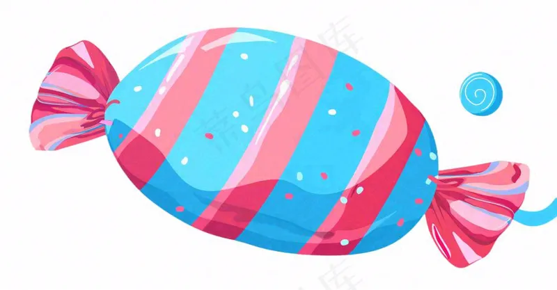 糖果甜蜜卡通插画免抠(1504x784)