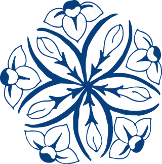 古代青花瓷图案花纹中国风图案祥云纹理传统图腾PNG免扣素材