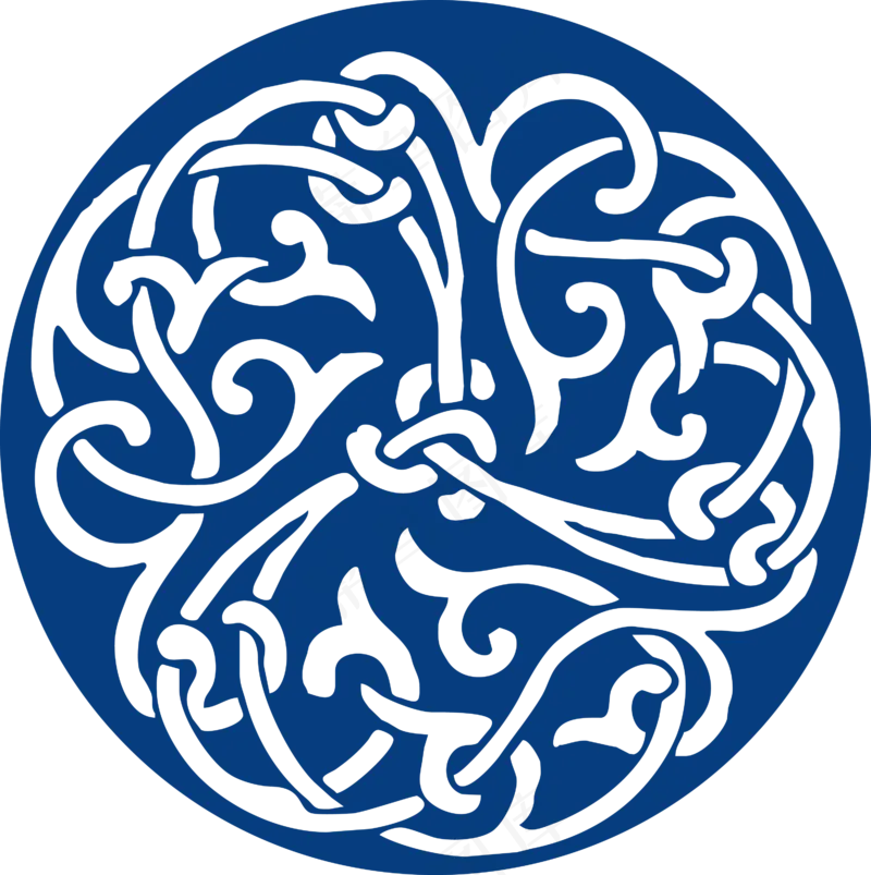 古代青花瓷图案花纹中国风图案祥云纹理传统图腾PNG免扣素材