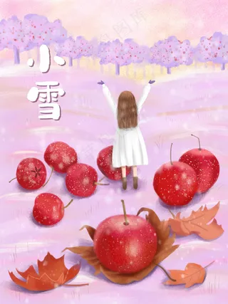 小雪传统24节气海报模板411