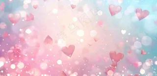 粉色渐变矢量唯美浪漫梦幻渐变爱心结婚婚礼婚庆七夕情人节背景