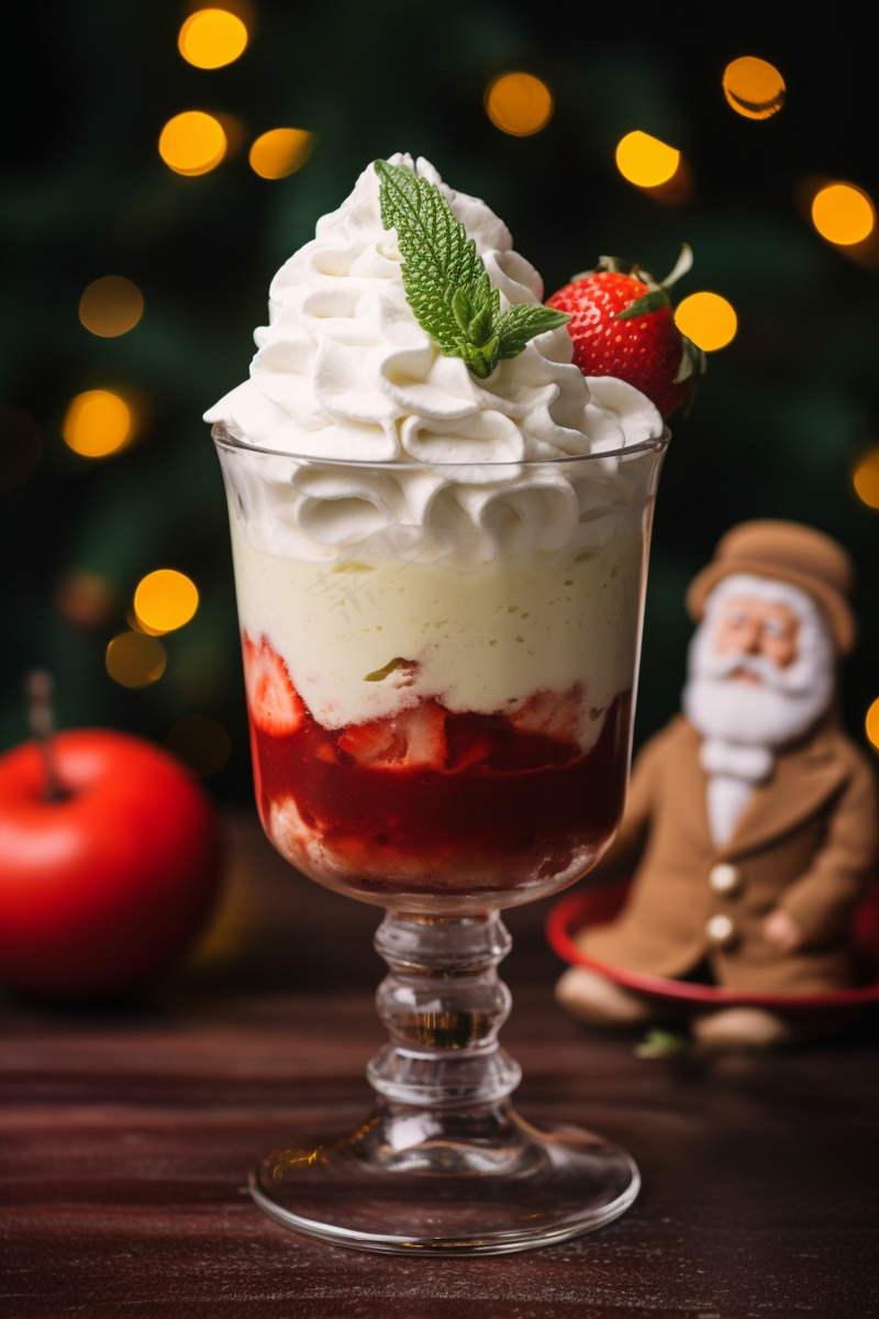 巧克力奶油拿铁咖啡下午茶摄影图