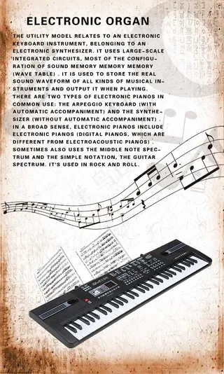 电子键盘乐器 电子琴