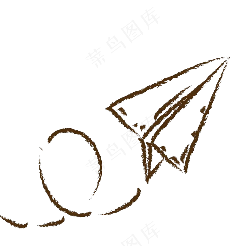 卡通手绘箭头纸飞机PNG免抠元素图片海报背景儿童装饰漂浮