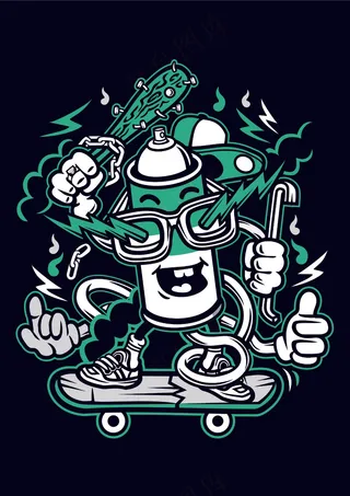 赛博朋克手绘动漫人物 (4)