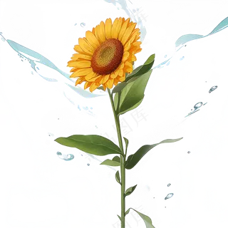 黄色向日葵免抠素材108