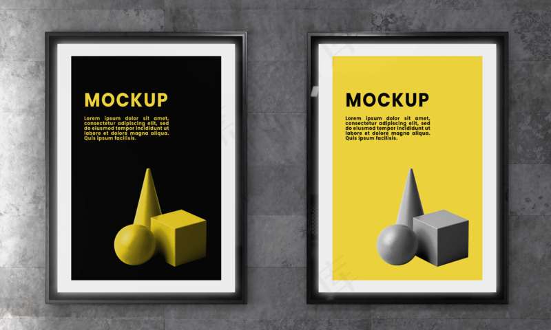 地铁站车站广告牌灯箱样机37样机