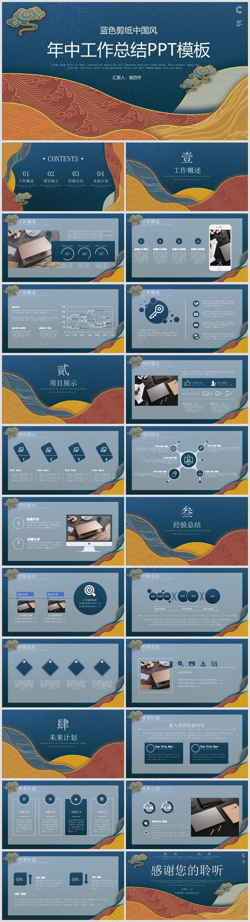 述职总结PPT模板丨高端商务风丨标准色系丨教育培训工作汇报用56