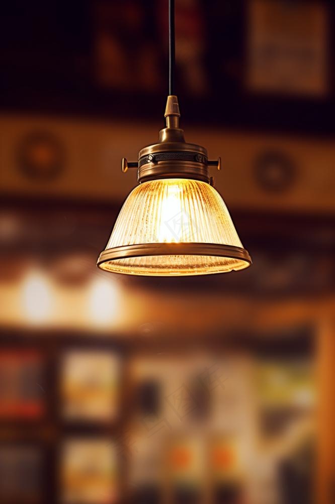 简约大气灯复古背景