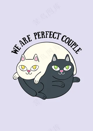 拥抱 黑白色猫咪