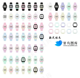 儿童手表 简约搭色