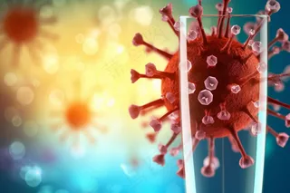 医疗细菌病毒细胞3D渲染图