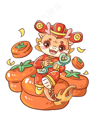 新年万柿如意艺术平面气氛贴图免扣 (22)