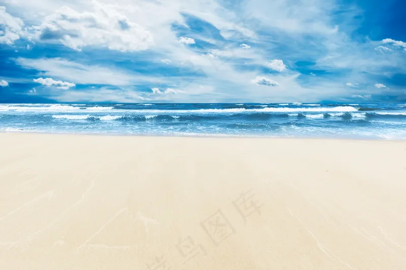 大海沙滩图片