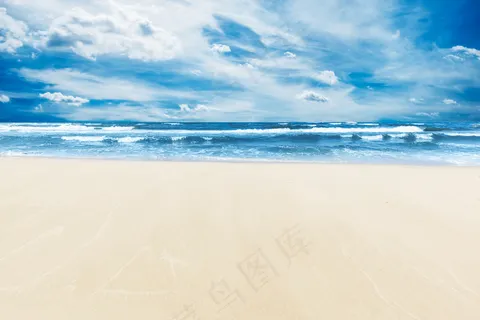 大海沙滩图片