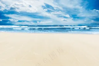 大海沙滩图片