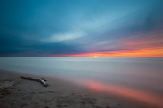 夕阳晚霞图片