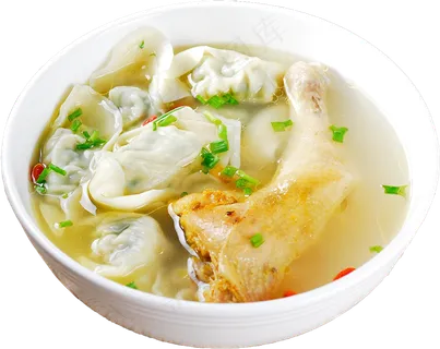 鸡汤馄饨PNG素材 鸡汤馄饨PNG素材
