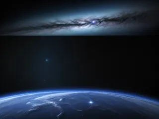 黑暗深邃的宇宙星空背景