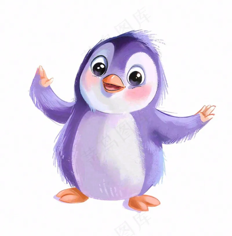 企鹅动物可爱卡通插画免抠(1024x1040)