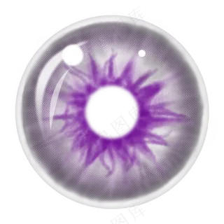 紫色美瞳素材免扣