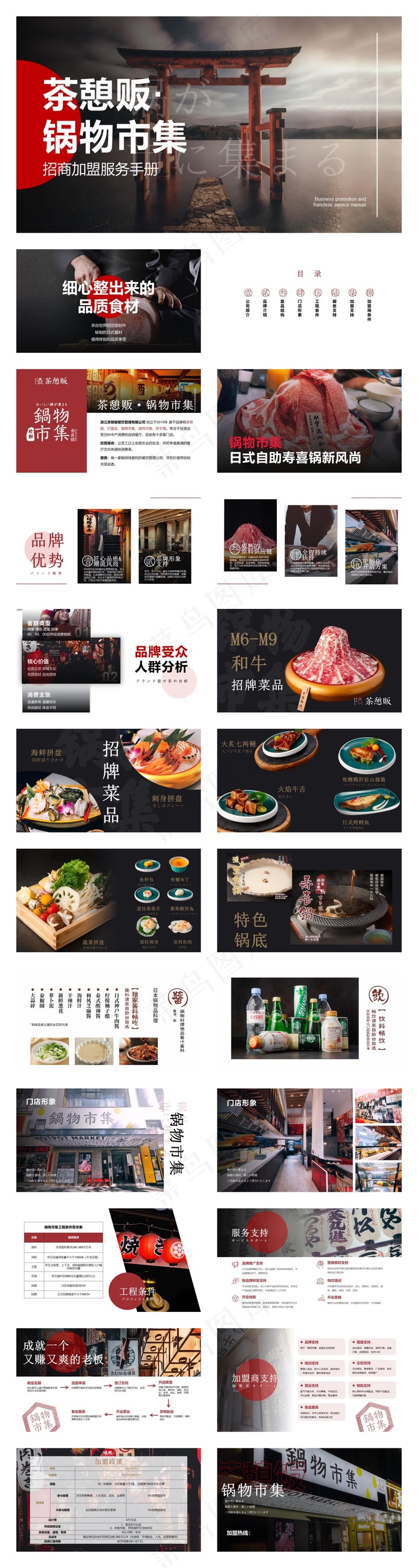 茶憩贩锅物料理加盟商手册资料