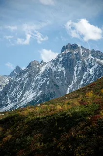 雪山下的五彩斑斓 雪山下的五彩斑斓