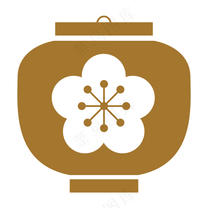 日系和风免扣复古图案元素 (149)