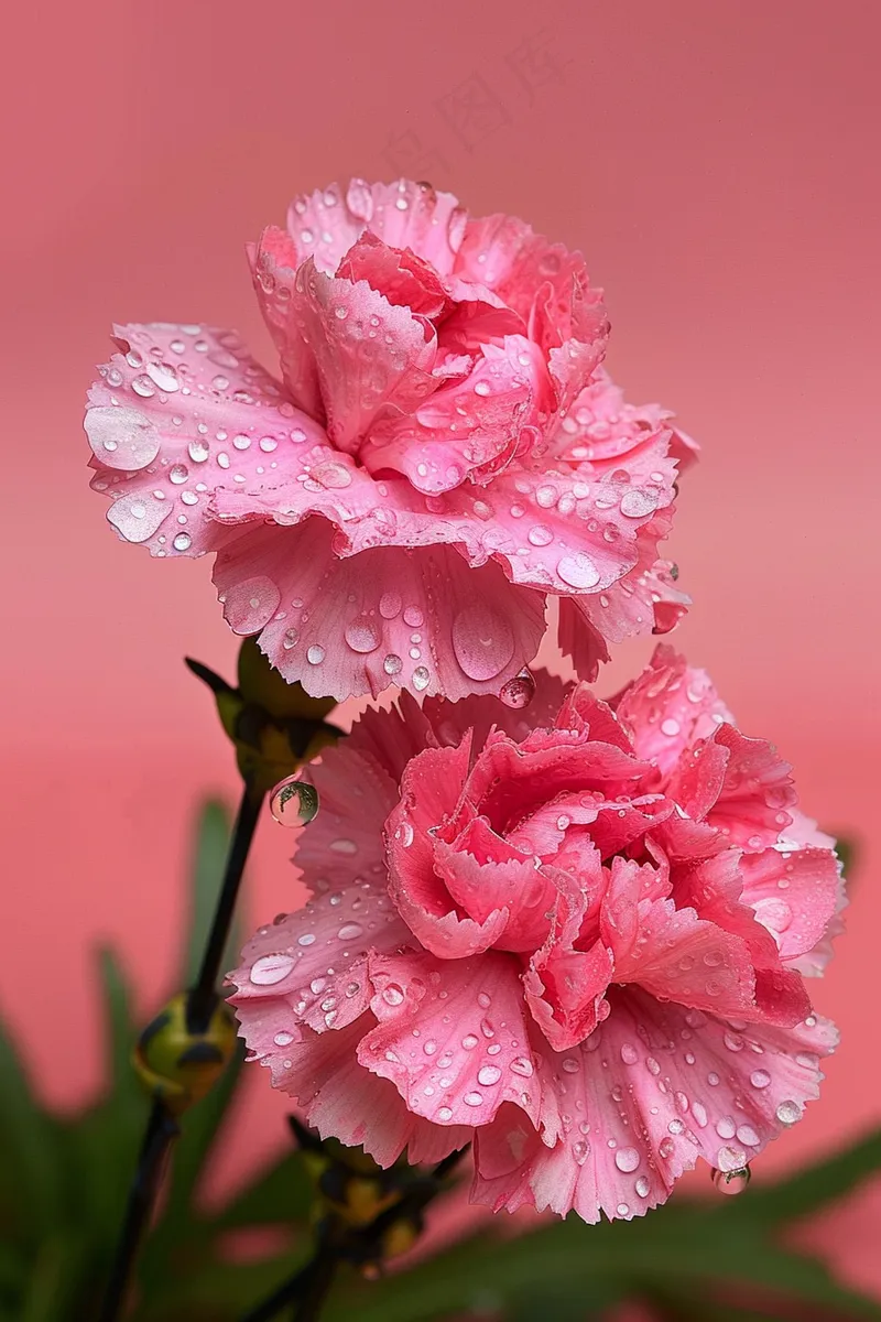 粉色康乃馨母亲节鲜花摄影图(2688x4032)