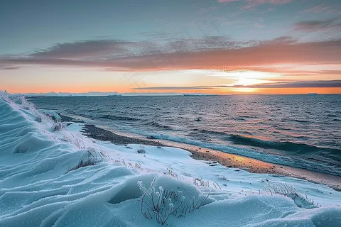 清晨日出朝霞云层摄影图