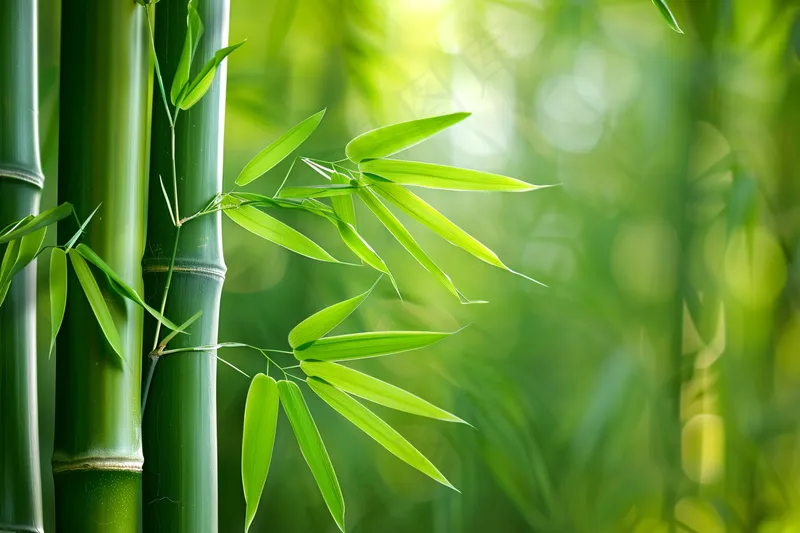 春夏竹林绿色清凉摄影图(4032x2688)