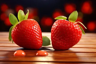 新鲜草莓水果摄影图