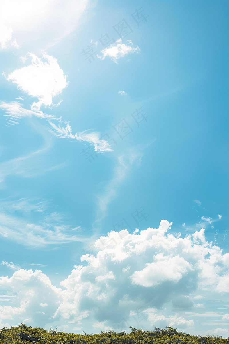 蓝天白云天气天空摄影图(2688x4032)