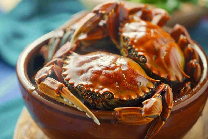 螃蟹金秋肥蟹美味美食摄影图(1344x896)