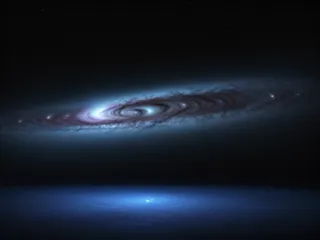 黑暗深邃的宇宙星空背景