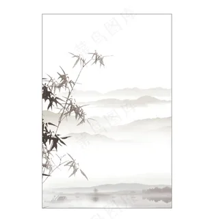 水墨山水画背景
