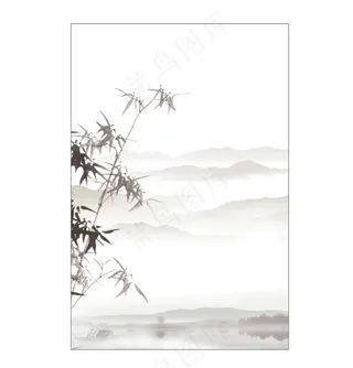 水墨山水画背景