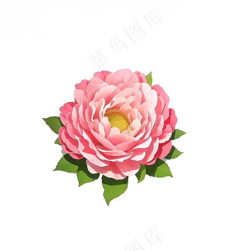 粉色花朵桃花玫瑰免抠素材34