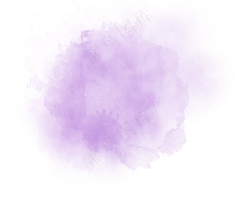 中国新年传统水墨晕染彩色免扣图片素材28