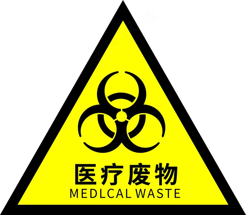 医疗废物标志cdr矢量模版下载