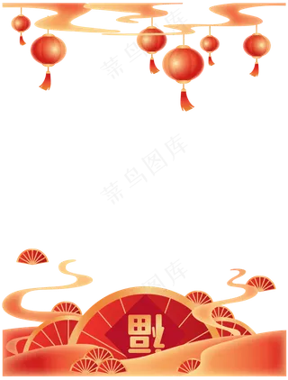 新年灯笼，红色喜庆，春节活动