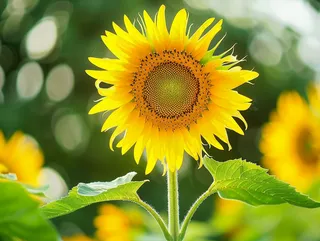 向日葵向阳鲜花摄影图