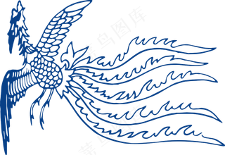 古代青花瓷图案花纹中国风图案祥云纹理传统图腾PNG免扣素材