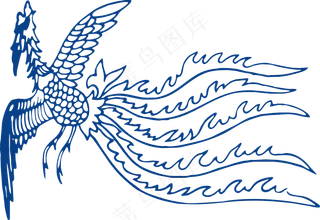 古代青花瓷图案花纹中国风图案祥云纹理传统图腾PNG免扣素材