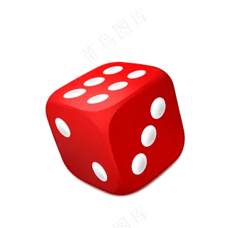 免抠一个红色骰子