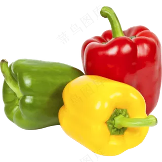 免抠多色彩椒素材